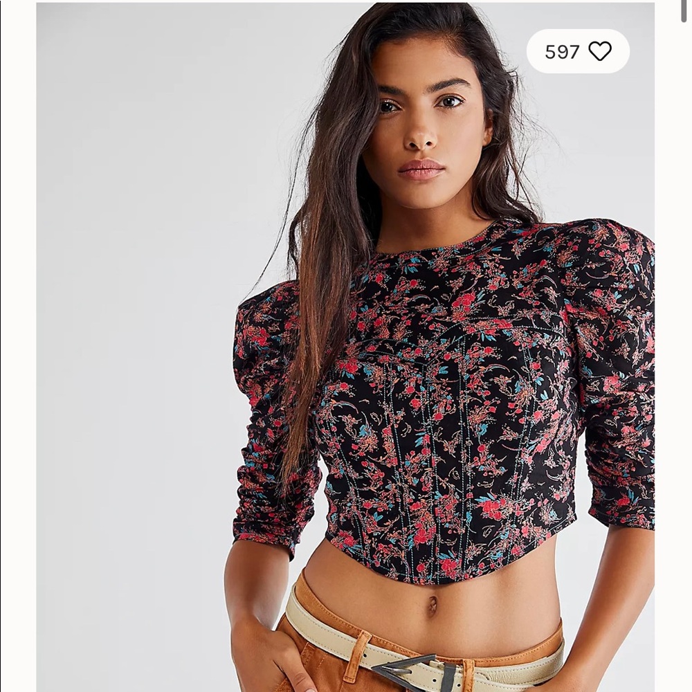 Free People Open Back Top